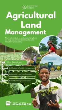 Professional Agricultural Land Management Services Instagram Story template