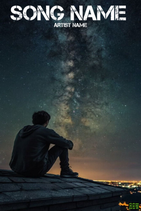 Professional Alone Man Album Cover Poster Template | PosterMyWall