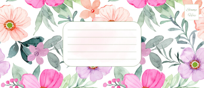 Professional and floral envelope ideas Envelopes template
