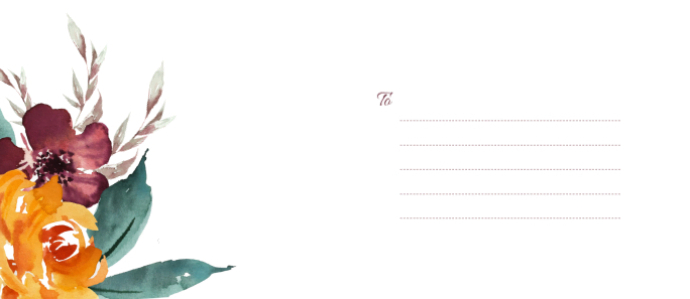 Floral Envelope Design Template | PosterMyWall