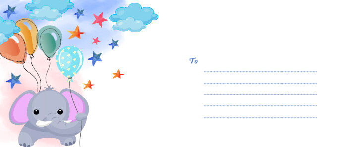 Professional and Illustartive Kids Envelope Envelopes template
