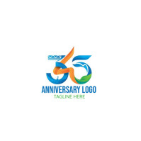 Professional Anniversary Logo Design Logo template