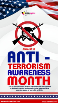 Branco Anti-Terrorism Awareness Month Instagram-verhaal Template