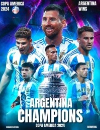 Copa Front Copa America Champions Template | PosterMyWall
