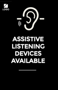 Negro Assistive Listening Devices Tabloid Template