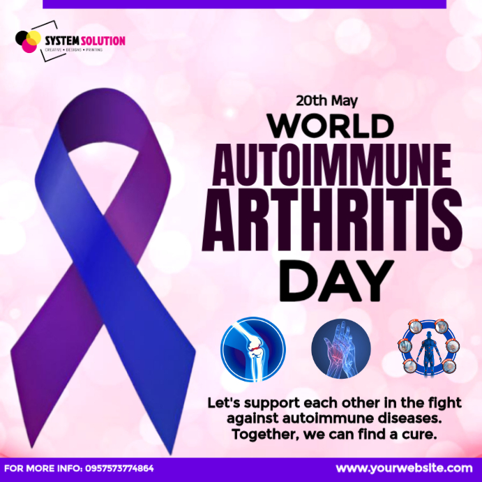 Modèle Autoimmune Arthritis Awareness | PosterMyWall
