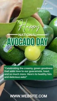 Professional Avocado Day  Instagram Story template