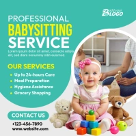 Professional Babysitting Square (1:1) template