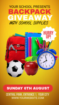 Professional Backpack Giveaway Instagram Story template