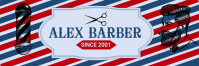 Professional Barber Shop Banner  Banner 2' × 6' template