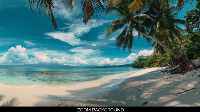 Professional Beach Vacation Presentation (16: Prezentacja (16:9) template