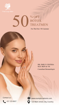 Professional Beauty Clinic Ads Instagram Story template