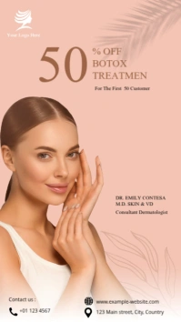 Professional Beauty Clinic Ads Instagram Story Instagram-verhaal template