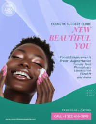Beauty Clinic Flyer Video Template ใบปลิว (US Letter)