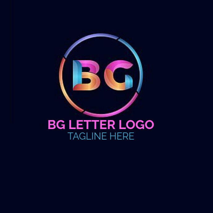 Copy of Professional Bg Letter Logo Design Logo | PosterMyWall