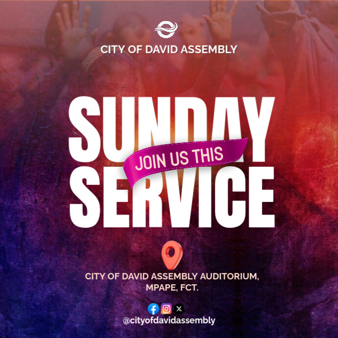 Copy of professional bible study, church, revival pra | PosterMyWall