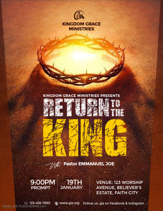 Copy of Professional Bible Study, Church, Revival Prayer Worship And ...