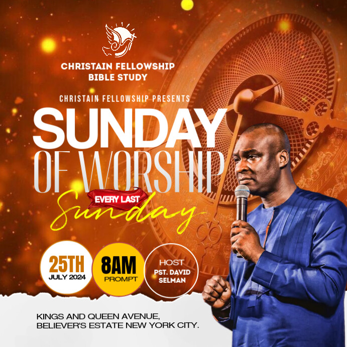 Copy of Professional Bible Study, Church, Revival Prayer Worship And ...