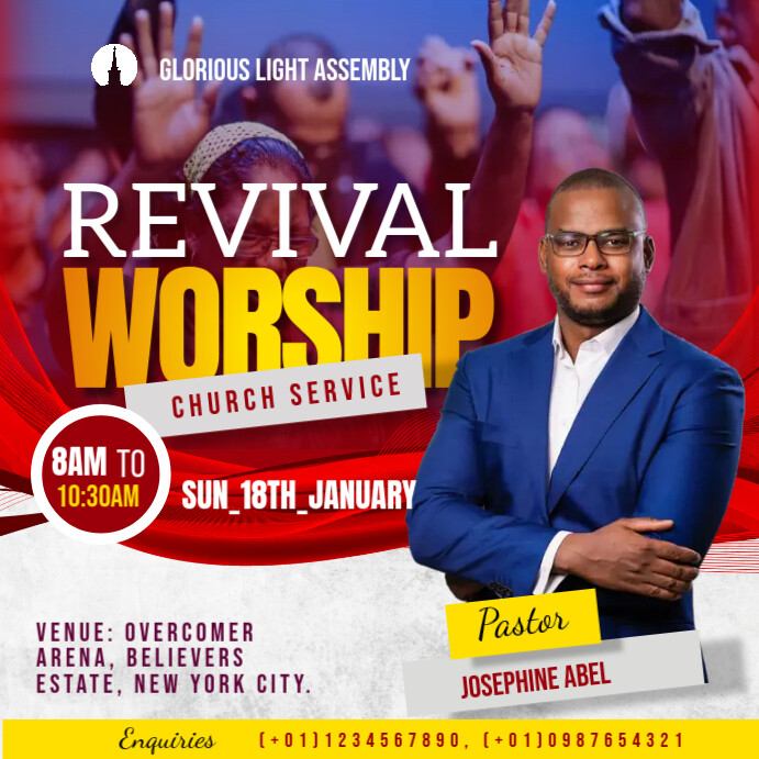 Copy of Professional Bible Study, Church, Revival Prayer Worship And ...