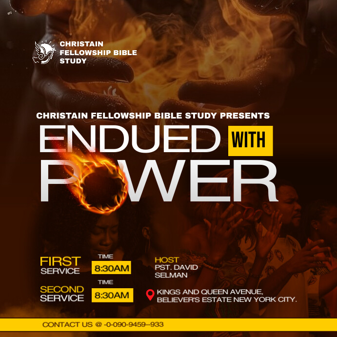 Professional Bible Study, Church, Revival Pra Template | PosterMyWall