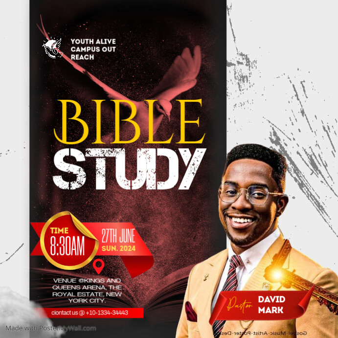 Copy of Professional Bible Study, Church, Revival Prayer Worship And ...