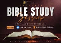 Professional Bible Study Session A4 template