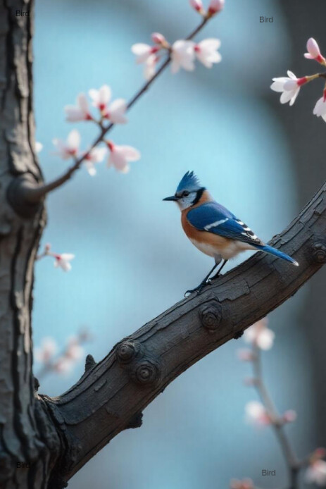 Professional Bird Pinterest Graphic template