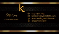 Professional Black And Gold  Business Card,visiting card template