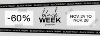 Professional Black And White Modern Professional Black Friday Retail Advertising Facebook Cover Phot template