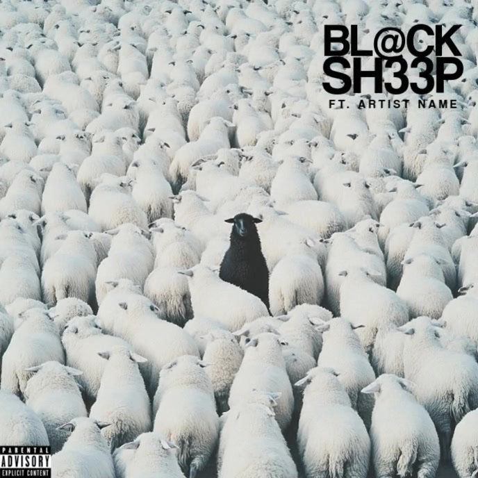 Professional Black Sheep Rap Hip Hop Album Al Template | PosterMyWall