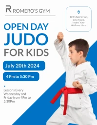 Professional Blue And White Bright Modern Pro ใบปลิว (US Letter) template