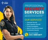 Professional bodyguard services  Ads Большой прямоугольник template