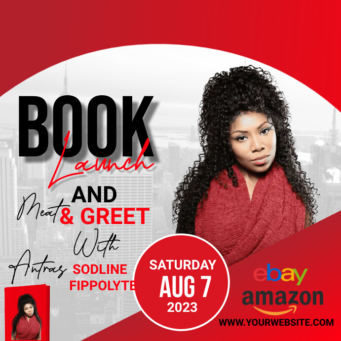 Professional Book Launch Flyer,biography desi Instagram Post template