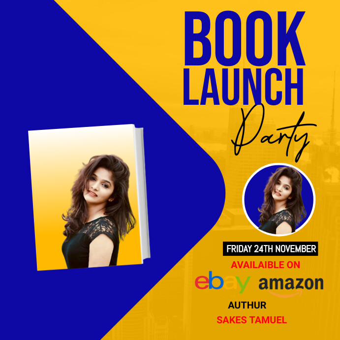 Professional Book Launch Flyer,biography desi template