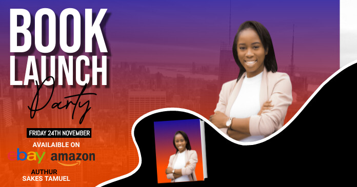 Professional Book Launch Flyer,biography desi template