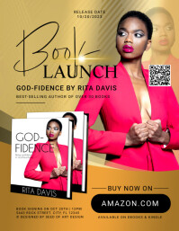 Professional Book Launch Release Event Flyer template