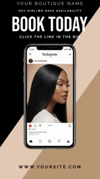 Professional Book Now Social Media Post  Inst Instagram Story template