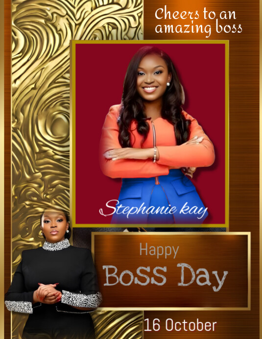 Boss Program Flyer Copy of Professional Boss Day Template Flyer (us Letter) | PosterMyWall