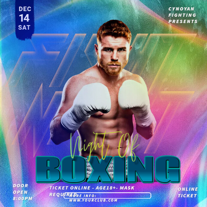 Complex Boxer Design Professional Boxer Template | PosterMyWall