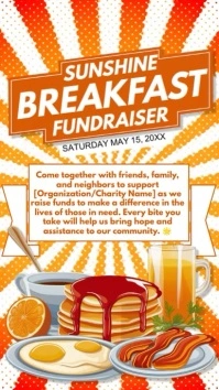 Professional Breakfast Fundraiser Instagram S template