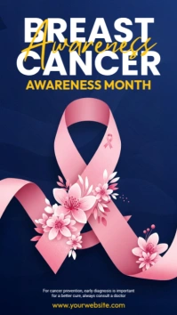 Professional Breast Cancer Awareness Month Instagram Story template
