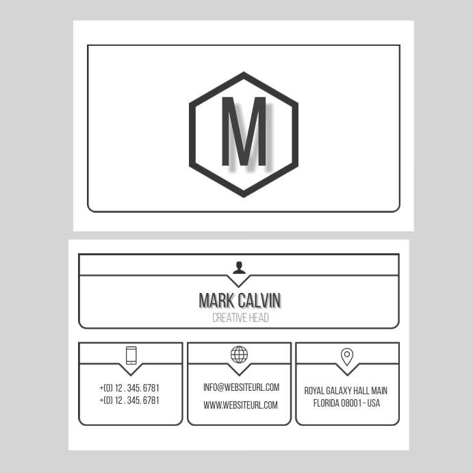 Professional Business Calling Card Template PosterMyWall