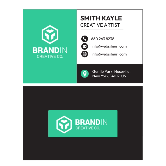 Professional Business Calling Card Template PosterMyWall
