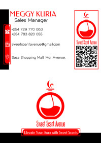 白色 Business Card A5 Template