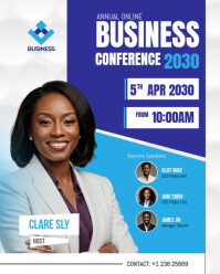 Professional Business conference flyer Instagram Portrait template