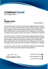 Professional Business Letterhead Template. A4
