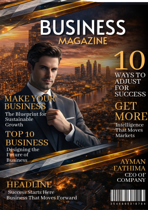 Professional Business Magazine Cover Template PosterMyWall Professional Business Magazine Cover Template PosterMyWall