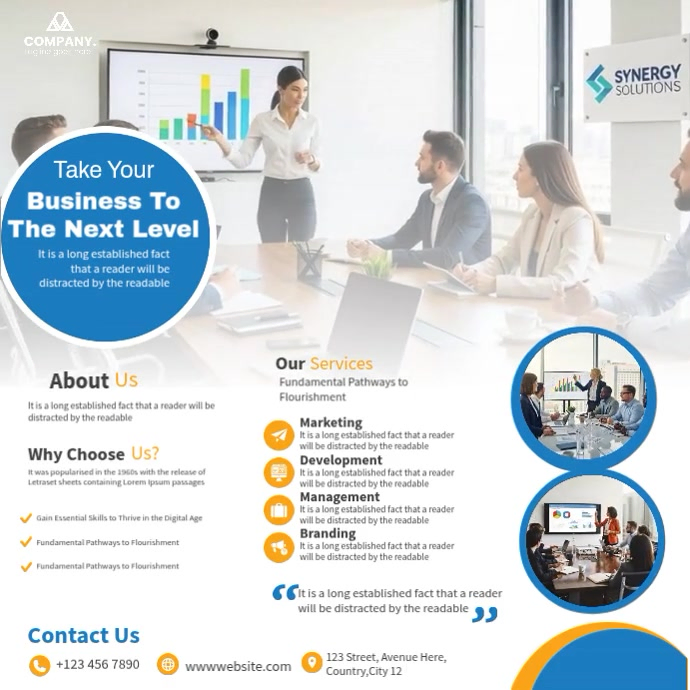 Professional business poster Template | PosterMyWall