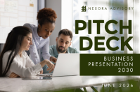 Blanc Business Pitch Deck Plakat Template - Page 1