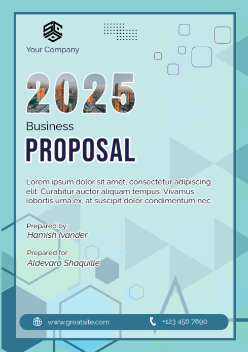 Professional Business Proposal C0ver A4 template